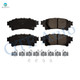 Set of 6 Rear Drilled Slotted Disc Brake Rotors-Ceramic Brake Pad kit For 2011-2020 Toyota Sienna