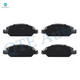 Set of 6 Front Drilled Slotted Disc Brake Rotors-Ceramic Brake Pad kit For 2014-2018 Chevrolet Silverado 1500