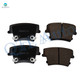 Set of 6 Rear 320mm Drilled Slotted Disc Brake Rotors-Ceramic Brake Pad kit For 2006-2008 Dodge Magnum