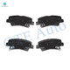 Set of 6 Rear Disc Brake Rotors-Ceramic Brake Pad kit For 2014-2016 Kia Forte