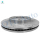 Set of 6 Front Drilled Slotted Disc Brake Rotors-Ceramic Brake Pad kit For 2015-2020 Chevrolet Tahoe