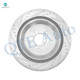 Set of 6 Rear Drilled Slotted Disc Brake Rotors-Ceramic Brake Pad kit For 2009-2013 Infiniti G37