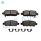 Set of 6 Rear 308mm Drilled Slotted Disc Brake Rotors-Ceramic Brake Pad kit For 2006-2010 Infiniti M35