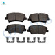 Set of 6 Front 280mm Disc Brake Rotors-Ceramic Brake Pad kit For 2014-2016 Kia Forte Koup