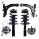 Set of 6 Front Lower Control Arm Ball Joint-Wheel Hub Bearing Assembly-Quick Complete Strut-Coil Spring Assembly For 2005-2009 Buick Allure