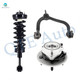 Set of 3 Front Right Upper Control Arm Ball Joint-Wheel Hub Bearing Assembly-Quick Complete Strut-Coil Spring Assembly For 2004 Ford F-150 4WD