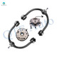 Set of 4 Front Upper Control Arm Ball Joint-Wheel Hub Bearing Assembly For 2006-2010 Jeep Commander