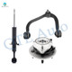 Set of 3 Front Left Upper Control Arm Ball Joint-Wheel Hub Bearing Assembly-Suspension Strut Assembly For 2004 Ford F-150 4WD