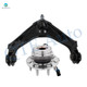Front Upper Control Arm Ball Joint-Wheel Hub Bearing Assembly For 2001-2003 2005 2006 GMC Sierra 1500 HD With 8 Stud Hub