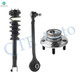 Set of 3 Front Left Lower Forward Control Arm Ball Joint-Wheel Hub Bearing Assembly-Quick Complete Strut-Coil Spring Assembly For 2009 2010 Dodge Challenger