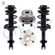 Set of 4 Front Quick Complete Strut-Coil Spring Assembly-Wheel Hub Bearing Assembly For 2014 Subaru Forester
