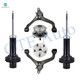 Set of 6 Front Lower Control Arm-Wheel Hub Bearing Assembly-Suspension Strut Assembly For 2002-2005 Jeep Liberty