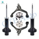 Set of 6 Front Lower Control Arm-Wheel Hub Bearing Assembly-Suspension Strut Assembly For 2002-2007 Jeep Liberty