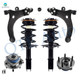 Set of 6 Front Lower Control Arm Ball Joint-Wheel Hub Bearing Assembly-Quick Complete Strut-Coil Spring Assembly For 1997-2001 Buick Century