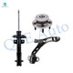 Set of 3 Front Right Lower Control Arm Ball Joint-Wheel Hub Bearing Assembly-Suspension Strut Assembly For 2005-2010 Ford Mustang