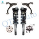 Set of 6 Front Lower Control Arm Ball Joint-Wheel Hub Bearing Assembly-Quick Complete Strut-Coil Spring Assembly For 2005-2010 Jeep Grand Cherokee RWD