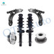 Set of 6 Front Lower Control Arm Ball Joint-Wheel Hub Bearing Assembly-Quick Complete Strut-Coil Spring Assembly For 2005 Volkswagen Jetta