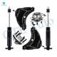 Set of 6 Front Upper Control Arm Ball Joint-Wheel Hub Bearing Assembly-Shock Absorber For 2000 Chevrolet Tahoe