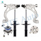 Set of 6 Front Lower Control Arm Ball Joint-Wheel Hub Bearing Assembly-Suspension Strut Assembly For 1998 1999 Buick Riviera