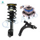 Set of 3 Front Left Lower Control Arm Ball Joint-Wheel Hub Bearing Assembly-Quick Complete Strut-Coil Spring Assembly For 1997-2001 Oldsmobile Silhouette