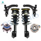 Set of 6 Front Lower Control Arm Ball Joint-Wheel Hub Bearing Assembly-Quick Complete Strut-Coil Spring Assembly For 1999-2001 Pontiac Montana