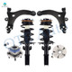 Set of 6 Front Lower Control Arm Ball Joint-Wheel Hub Bearing Assembly-Quick Complete Strut-Coil Spring Assembly For 2005-2008 Pontiac Grand Prix