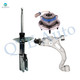Set of 3 Front Right Lower Control Arm Ball Joint-Wheel Hub Bearing Assembly-Suspension Strut Assembly For 2000 2001 Cadillac Deville