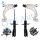 Set of 6 Front Lower Control Arm Ball Joint-Wheel Hub Bearing Assembly-Suspension Strut Assembly For 2000 2001 Buick Lesabre