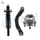 Set of 3 Rear Upper Control Arm-Wheel Hub Bearing Assembly-Quick Complete Strut-Coil Spring Assembly For 2011-2015 Jeep Compass