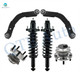 Set of 6 Rear Upper Control Arm-Wheel Hub Bearing Assembly-Quick Complete Strut-Coil Spring Assembly For 2011-2015 Jeep Compass