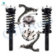 Set of 6 Front Lower Control Arm Ball Joint-Wheel Hub Bearing Assembly-Quick Complete Strut-Coil Spring Assembly For 2005-2010 Jeep Grand Cherokee