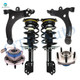 Set of 6 Front Lower Control Arm Ball Joint-Wheel Hub Bearing Assembly-Quick Complete Strut-Coil Spring Assembly For 1997-1999 Pontiac Trans Sport