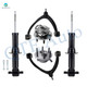 Set of 6 Front Upper Control Arm Ball Joint-Wheel Hub Bearing Assembly-Suspension Strut Assembly For 2014-2016 GMC Sierra 1500