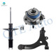 Set of 3 Front Right Lower Control Arm Ball Joint-Wheel Hub Bearing Assembly-Suspension Strut Assembly For 1997 1998 Pontiac Grand Prix