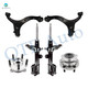 Set of 6 Front Lower Control Arm Ball Joint-Wheel Hub Bearing Assembly-Suspension Strut Assembly For 2007-2009 Hyundai Santa FE
