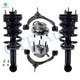 Set of 6 Front Upper Control Arm Ball Joint-Wheel Hub Bearing Assembly-Quick Complete Strut-Coil Spring Assembly For 2015-2018 Chevrolet Tahoe Monotube Performance Upgrade