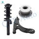 Set of 3 Front Right Lower Control Arm Ball Joint-Wheel Hub Bearing Assembly-Quick Complete Strut-Coil Spring Assembly For 2005 2006 Volkswagen Jetta Set of 3 Front Right Lower Control Arm Ball Joint-Wheel Hub Bearing Assembly-Quick Complete Strut-Coil Spring Assembly For 2005 2006 Volkswagen Jetta