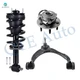 Set of 3 Front Right Upper Control Arm Ball Joint-Wheel Hub Bearing Assembly-Quick Complete Strut-Coil Spring Assembly For 2015-2020 GMC Yukon XL