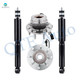Set of 4 Front Shock Absorber-Wheel Hub Bearing Assembly For 2007 GMC Sierra 2500 HD Classic