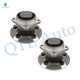 Pair of 2 Rear Wheel Bearing-Hub Assembly For 2003-2008 Toyota Corolla Non-ABS