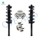 Set of 4 Rear Quick Complete Strut-Coil Spring Assembly-Wheel Hub Bearing Assembly For 1999-2003 Acura TL
