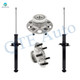 Set of 4 Rear Suspension Strut Assembly-Wheel Hub Bearing Assembly For 1998-2002 Honda Accord