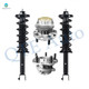 Set of 4 Rear Quick Complete Strut-Coil Spring Assembly-Wheel Hub Bearing Assembly For 2014 2015 2017 Honda Accord