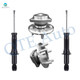 Set of 4 Rear Suspension Strut Assembly-Wheel Hub Bearing Assembly For 2003-2008 Toyota Corolla 4-Wheel ABS