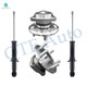 Set of 4 Rear Suspension Strut Assembly-Wheel Hub Bearing Assembly For 2004-2009 Toyota Prius