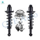 Set of 4 Rear Quick Complete Strut-Coil Spring Assembly-Wheel Hub Bearing Assembly For 2004-2009 Toyota Prius