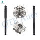 Set of 4 Rear Shock Absorber-Wheel Hub Bearing Assembly For 2006-2011 Honda Civic