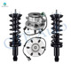 Set of 4 Front Quick Complete Strut-Coil Spring Assembly-Wheel Hub Bearing Assembly For 2005-2019 Nissan Frontier RWD