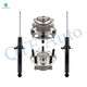 Set of 4 Rear Suspension Strut Assembly-Wheel Hub Bearing Assembly For 2004-2008 Acura TSX