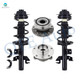 Set of 4 Front Quick Complete Strut-Coil Spring Assembly-Wheel Hub Bearing Assembly For 2015-2017 Chrysler 200 FWD